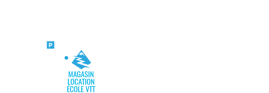Plan d'accès au magasin et à l'atelier de location et d'école VTT à Bourg-Saint-Maurice : pour le magasin, au premier rond-point en provenance d'Aime / Moûtiers, prendre à droite, direction du quartier des alpins. Pour la location et l'école de VTT, continuez sur l'avenue du Maréchal Leclerc, la boutique est située juste après le Lidl, à droite au croisement avec Les Arcs.